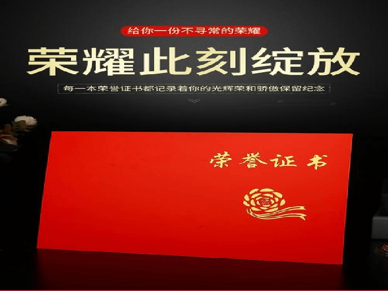厨师获奖证书